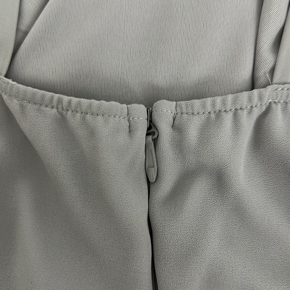 LULUS: Gray Skater Dress - Picture 6 of 8